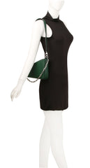 Oblique Shoulder Bag With Chain