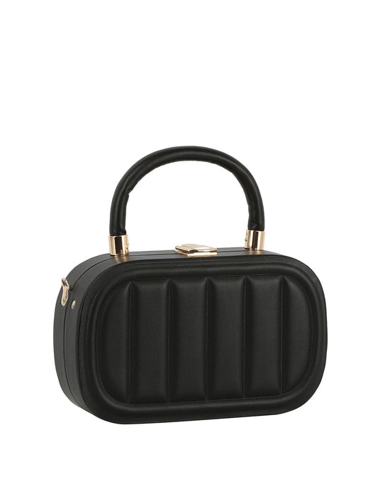 Box oval shape top handle crossbody