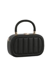 Box oval shape top handle crossbody