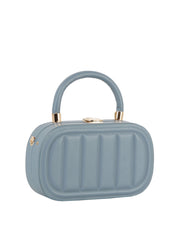 Box oval shape top handle crossbody