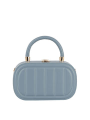 Box oval shape top handle crossbody