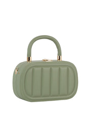 Box oval shape top handle crossbody
