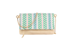 Envelope Crossbody Bag with Gold Chain bag