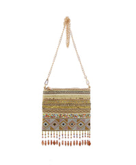 Fashion Fabric Crossbody Evening Bead Bag