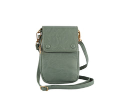 Small Cell Phone Purse Crossbody Bags For Women Leather Wallet