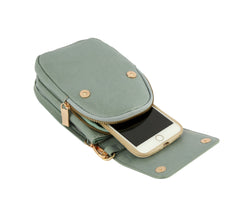 Small Cell Phone Purse Crossbody Bags For Women Leather Wallet