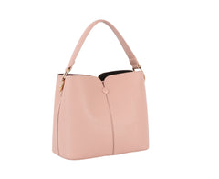 Button Detailed Triple Compartments Tote Bag