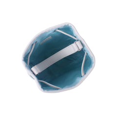 Contrast Edge Drawstring Mini Tote