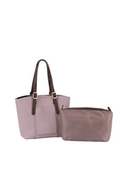 2 In 1 Buckled Handle Tote