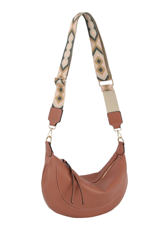 Oversized half moon slouchy guitar strap shoulder