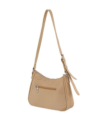 Welt pocket with zipper detailed shoulder bag
