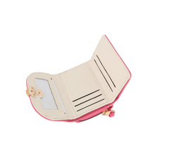 Flap Snap Closure Half Wallet