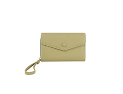 Button Detailed Trifold Wallet