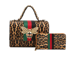 Fashion Bee Satchel With Matching Wallet Satchel