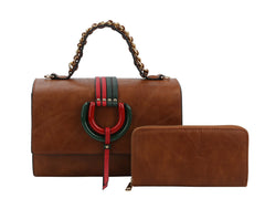 Top Handle Handbag 2Pcs Set Wallet