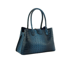 Satchel Purse Top Handle Croc Shoulder Bag Women