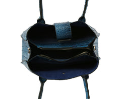 Satchel Purse Top Handle Croc Shoulder Bag Women