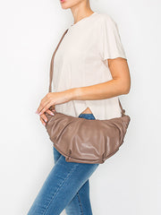 Pleated Knotted Shoulder Bag