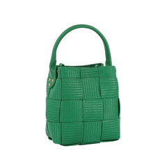 Weaved bucket bag