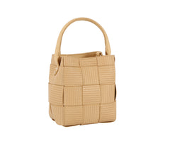 Weaved bucket bag