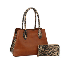 HF Leo Accented Hand Tote Set  HGV-0092W