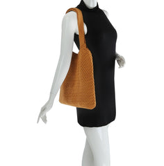 Women Crochet Shoulder Handbag Knitted Purse