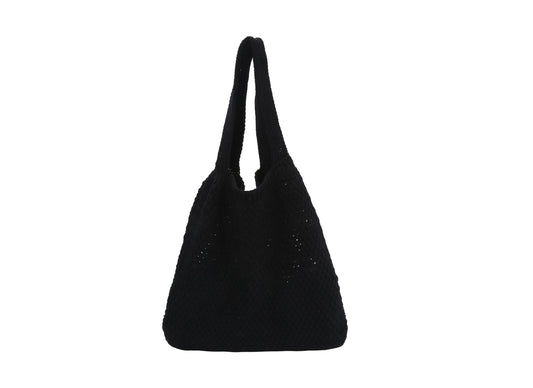 Women Crochet Shoulder Handbag Knitted Purse