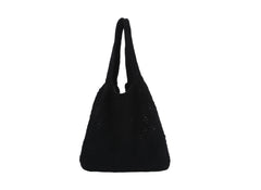 Women Crochet Shoulder Handbag Knitted Purse