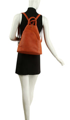 Laser Cut Convertible One And Double Strap Backpack