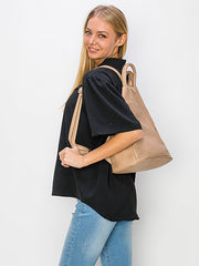 Laser Cut Convertible One And Double Strap Backpack