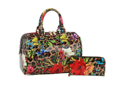 Fashion Leo Flower Satchel With Wallet