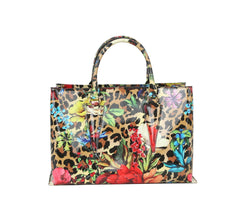 Fashion Leo Flower Satchel Set with wallet