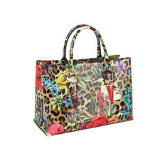 Fashion Leo Flower Satchel Set with wallet