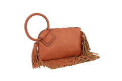 Braided ring handle wristlet