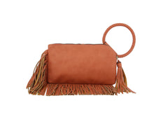 Braided ring handle wristlet