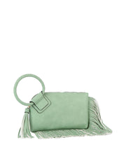 Braided ring handle wristlet