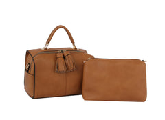 Fashion Satchel with Cute Tassel Bag with Pouch