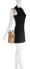 2 in 1 Tote Handbag With colorful small bag