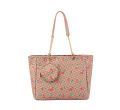 Tote Bag Shoulder Bag Top Handle Satchel Purse  CHERRY MONOGRAM SATCHEL  3pcs