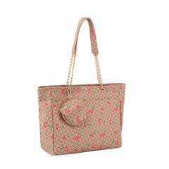 Tote Bag Shoulder Bag Top Handle Satchel Purse  CHERRY MONOGRAM SATCHEL  3pcs