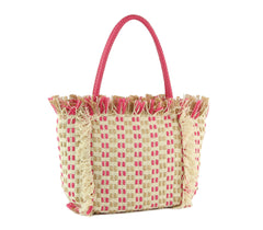 Straw Travel Beach Tote Bag