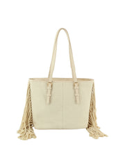 Corve texture fringe tote