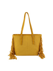 Corve texture fringe tote