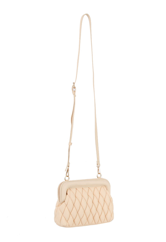 Framed quilted puffy crossbody
