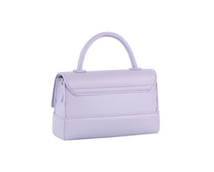 Double Snap Closure Mini Tote With Single Top Handle