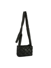 Padded woven crossbody