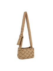Padded woven crossbody