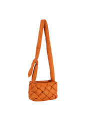 Padded woven crossbody