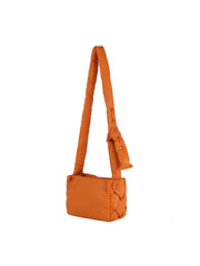 Padded woven crossbody
