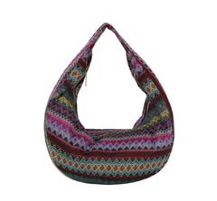 Aztec Zigzag Sling Shoulder Hobo Handbag